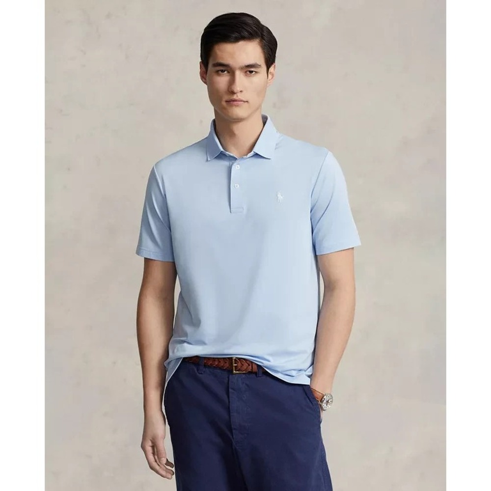 Polo Ralph Lauren Men's Classic-Fit Short Sleeve Polo Shirt Light Blue Size XL